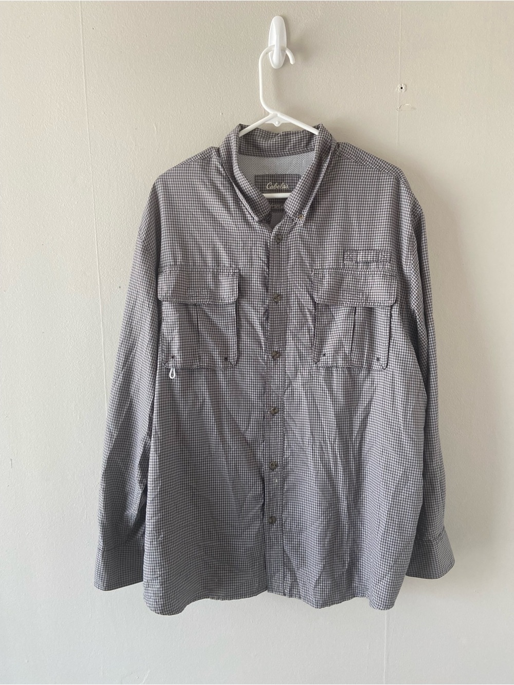 Cabelas 4Most UPF 30 Outdoor Vented Fishing Shirt mens XL roll tab sleeves